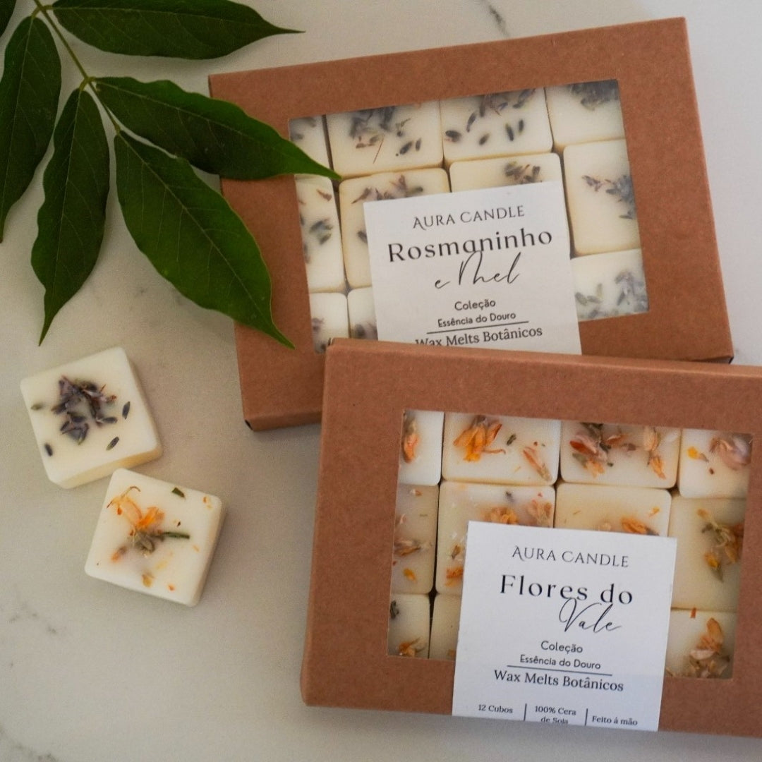 Cera De Soja Perfumada Flores do Vale – Murta & Gerânio para Pausa, Clareza e Reconexão | Inspirado na Flora Selvagem do Douro