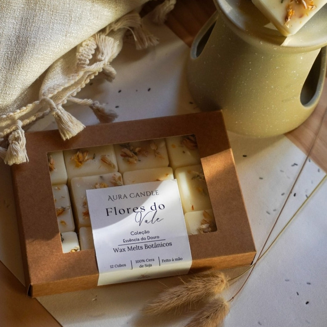 Cera De Soja Perfumada Flores do Vale – Murta & Gerânio para Pausa, Clareza e Reconexão | Inspirado na Flora Selvagem do Douro